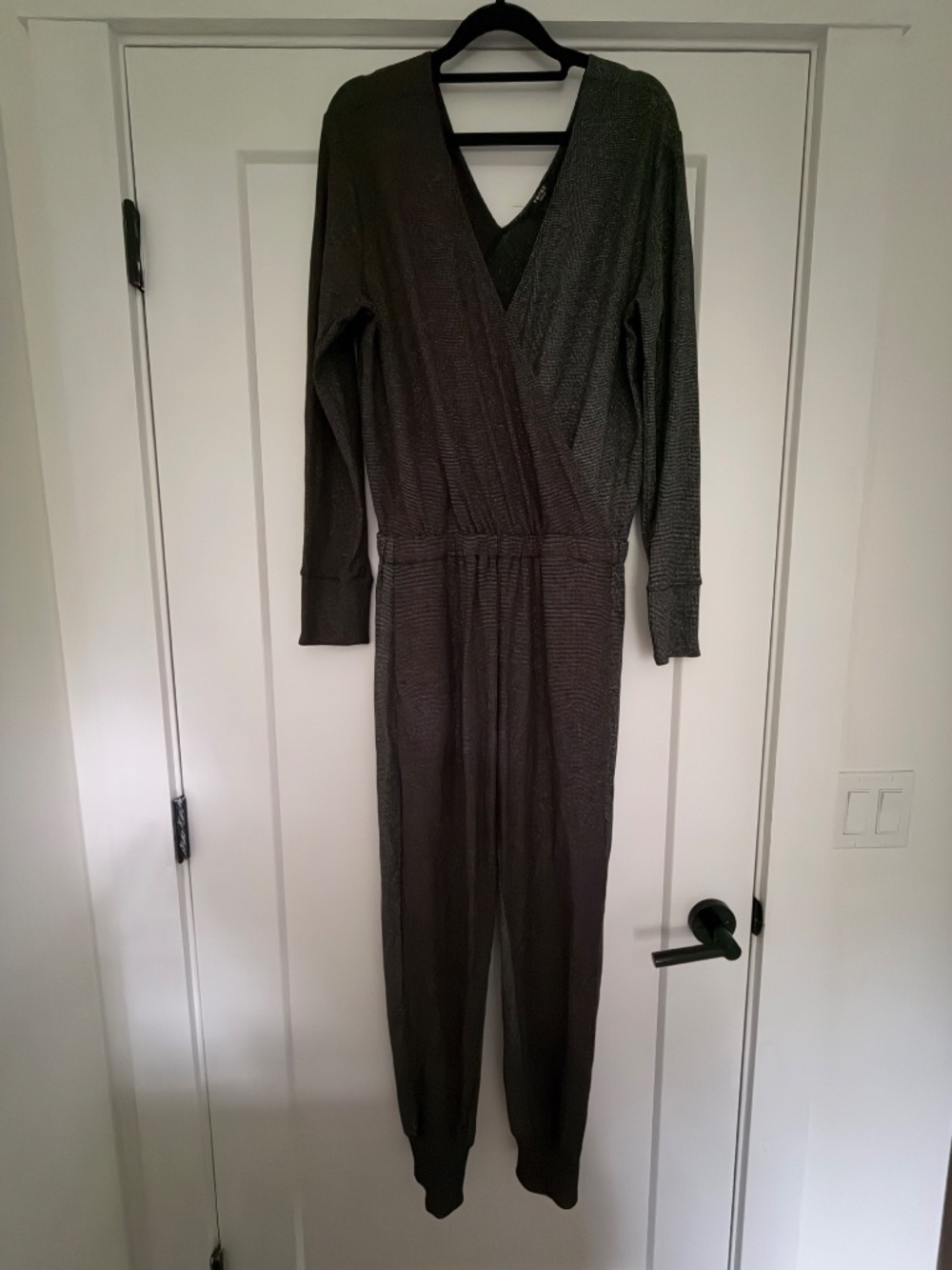 Terez Rainbow Metallic Knit Jumpsuit - Medium